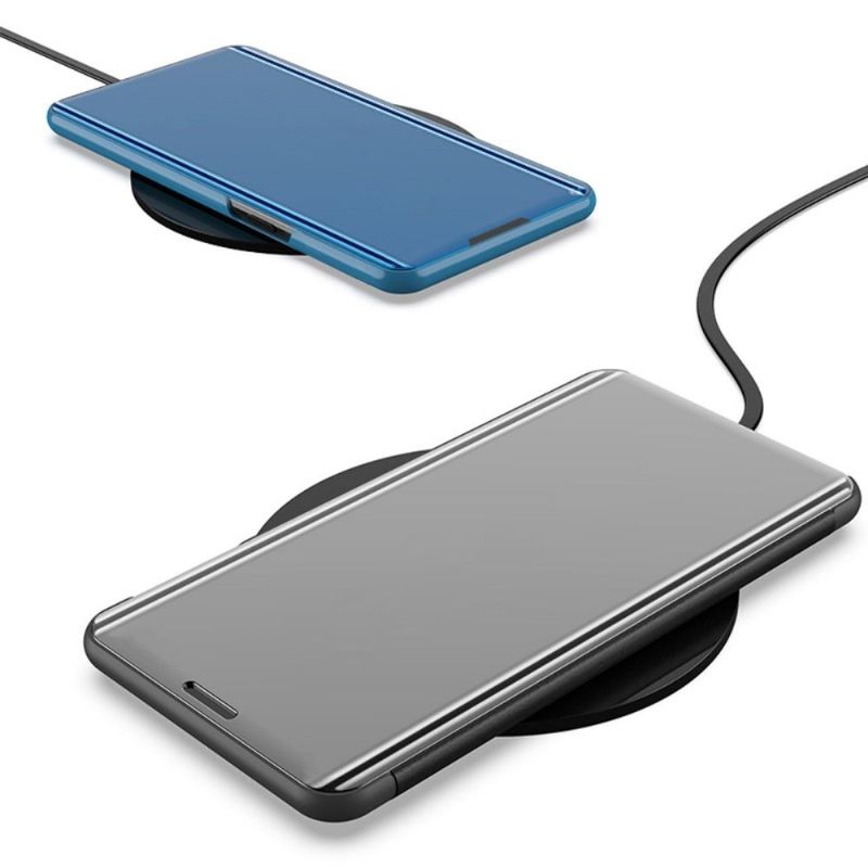 Kryt Na iPhone 12 / 12 Pro Flipové Pouzdro Zrcadlový Efekt