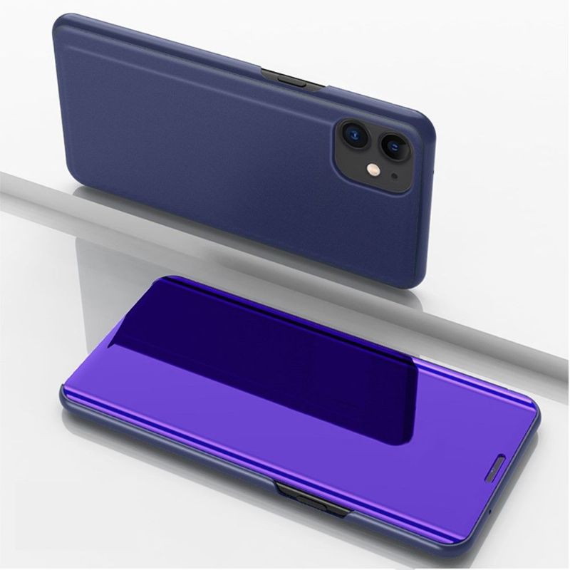 Kryt Na iPhone 12 / 12 Pro Flipové Pouzdro Zrcadlový Efekt