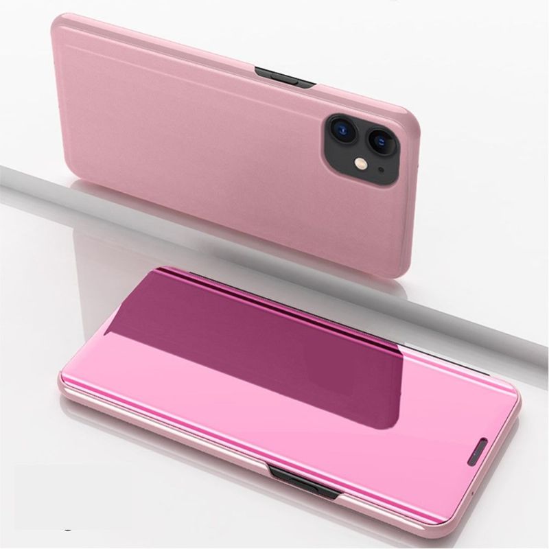 Kryt Na iPhone 12 / 12 Pro Flipové Pouzdro Zrcadlový Efekt