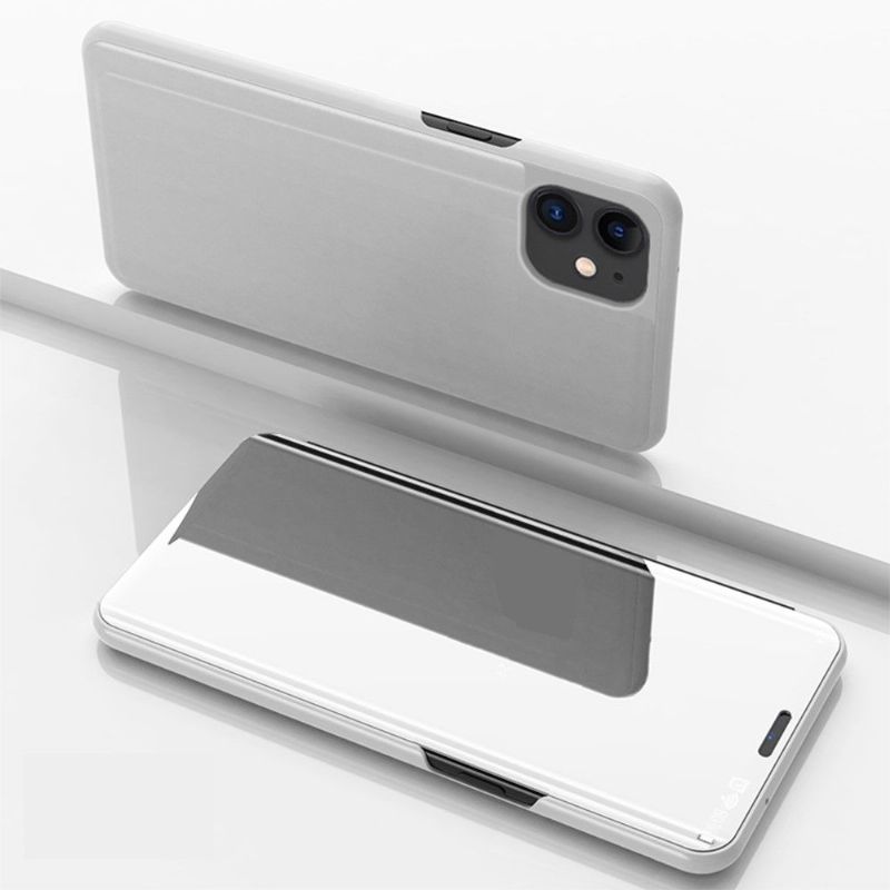 Kryt Na iPhone 12 / 12 Pro Flipové Pouzdro Zrcadlový Efekt