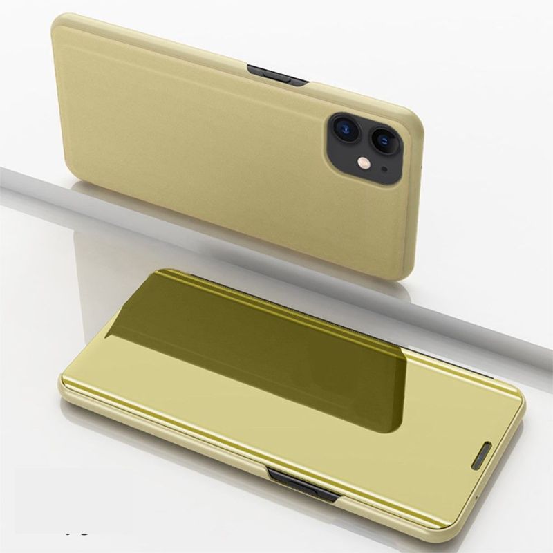 Kryt Na iPhone 12 / 12 Pro Flipové Pouzdro Zrcadlový Efekt