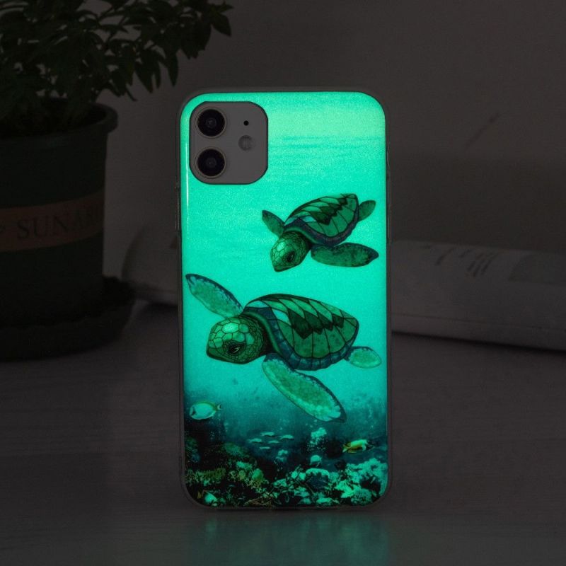 Kryt Na iPhone 12 / 12 Pro Fluorescenční Želvy