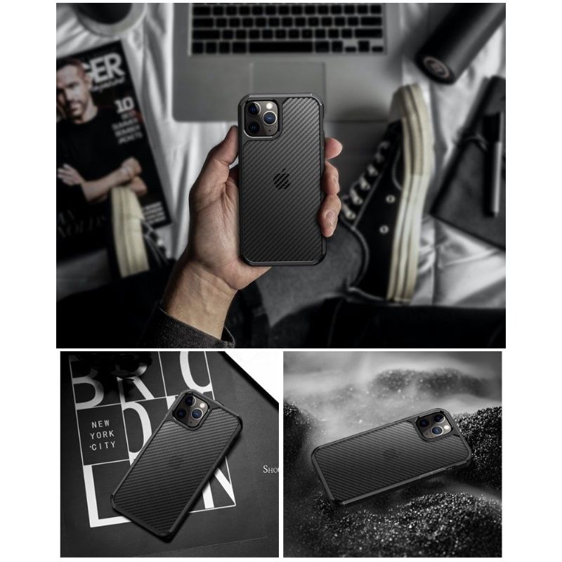 Kryt Na iPhone 12 / 12 Pro Karbonové Vlákno Ve Stylu Pioneer
