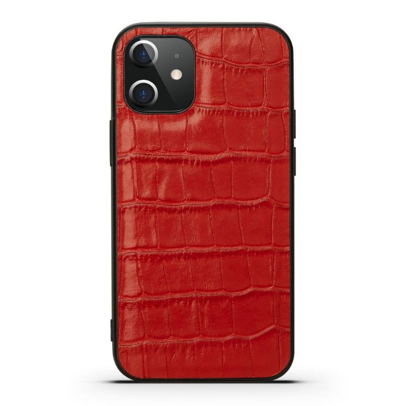 Kryt Na iPhone 12 / 12 Pro Kůže S Efektem Croc