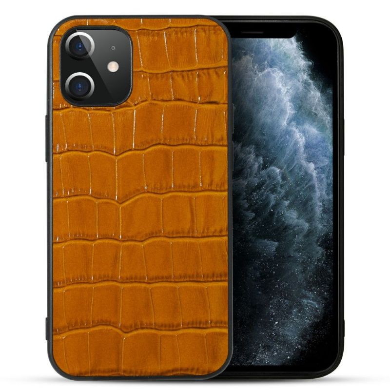 Kryt Na iPhone 12 / 12 Pro Kůže S Efektem Croc