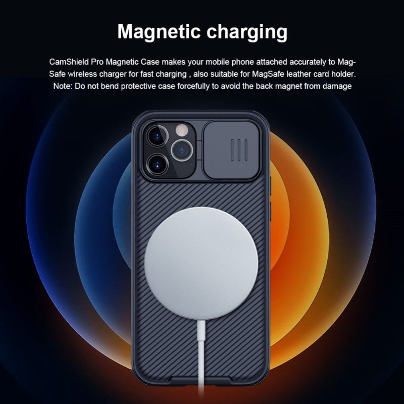 Kryt Na iPhone 12 / 12 Pro Magsafe Se Zadním Krytem Objektivu
