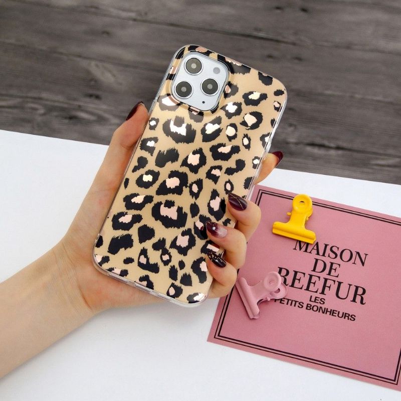 Kryty Na Mobil Na iPhone 12 / 12 Pro Flexibilní Leopard