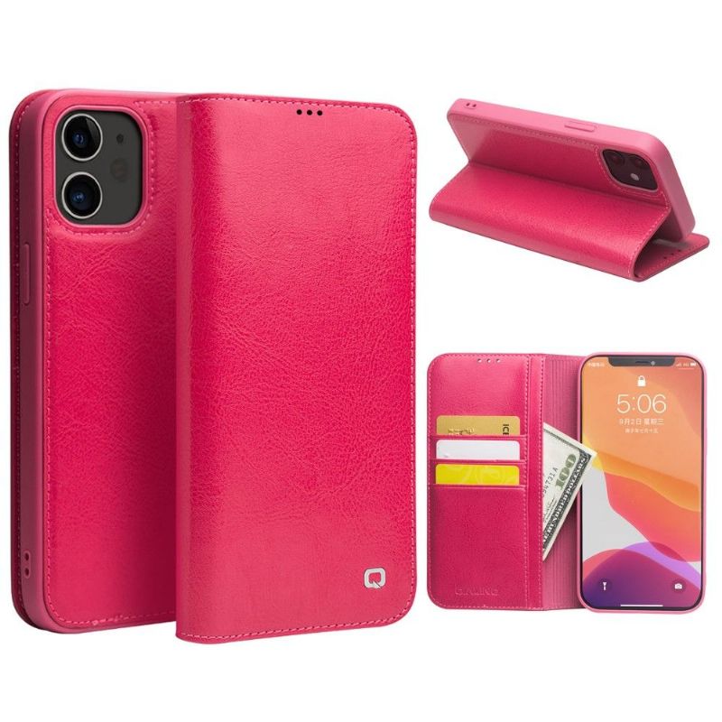 Pouzdra Na iPhone 12 / 12 Pro Ručně Vyráběná Pravá Kůže