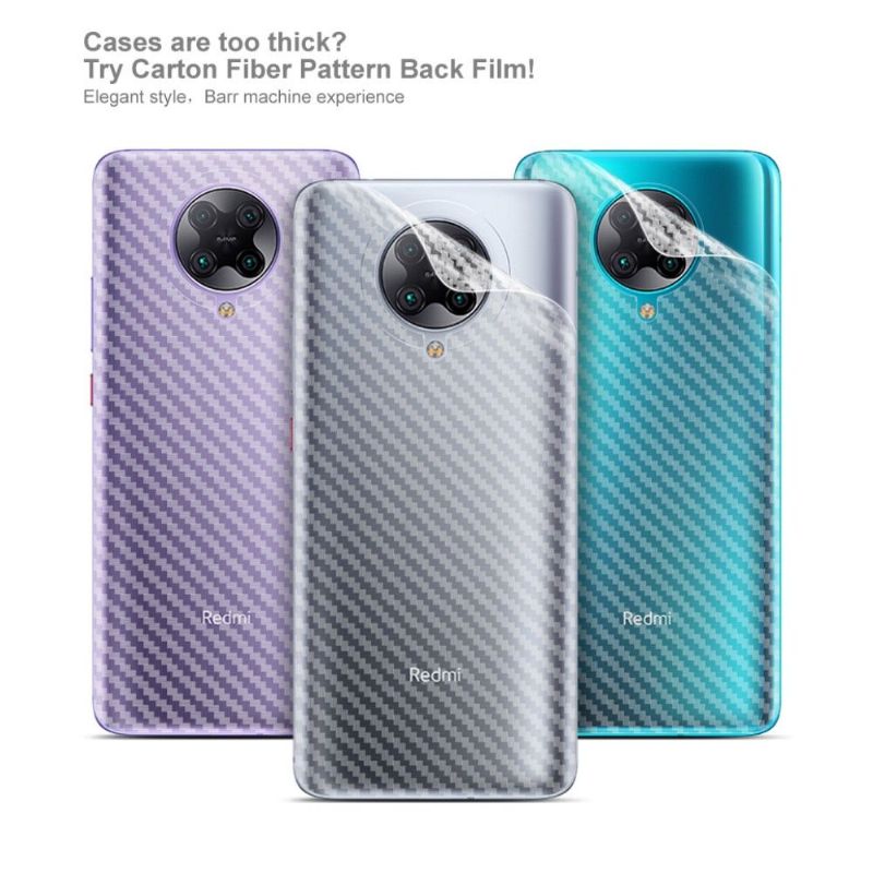 Carbonové Zadní Fólie Pro Xiaomi Poco F2 Pro (2 Kusy)