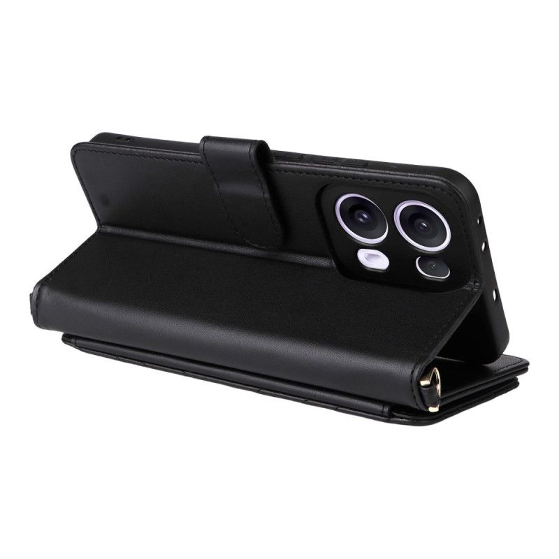 Peněženková Pouzdra Oppo Reno 13 Pro 5g Ramenní Popruh S Retro Designem