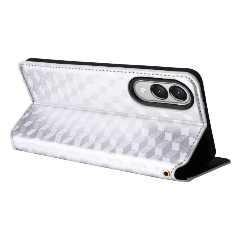 Kožené Pouzdro Folio Samsung Galaxy S25 5g Edge 3d Kostky