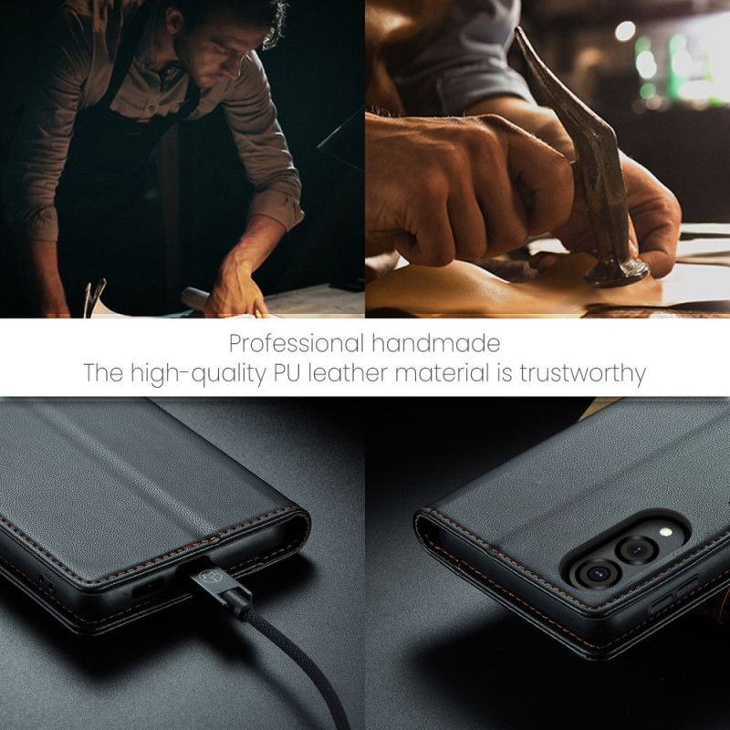 Kožené Pouzdro Folio Samsung Galaxy S25 5g Edge Caseme