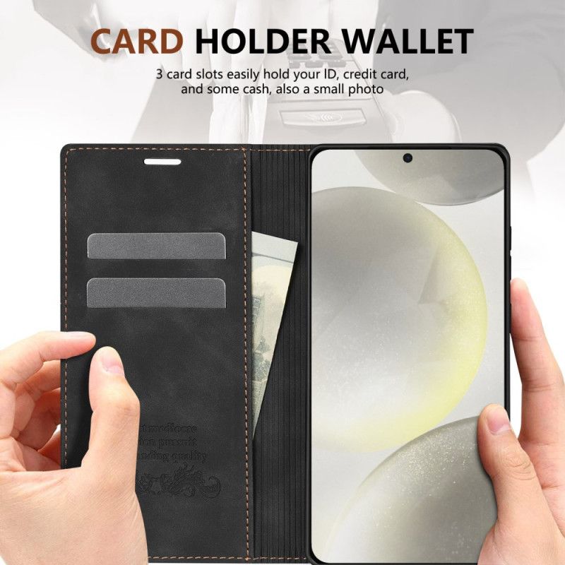 Kožené Pouzdro Folio Samsung Galaxy S25 5g Edge Plus Design