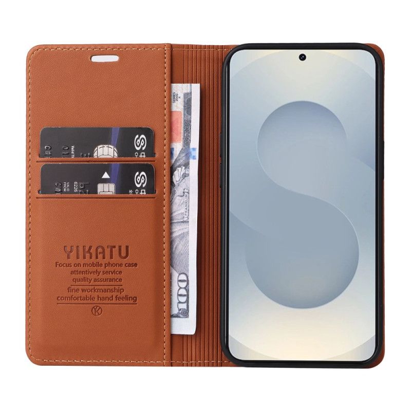Kožené Pouzdro Samsung Galaxy S25 5g Edge Yikatu