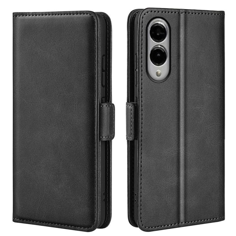 Kožený Kryt Samsung Galaxy S25 5g Edge Dvojitá Magnetická Spona