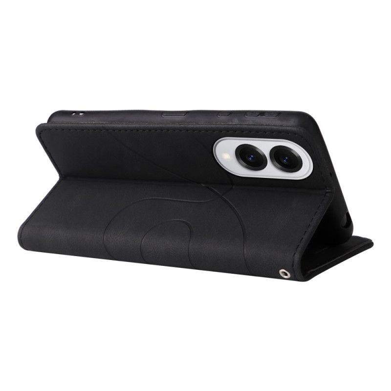 Kožený Kryt Samsung Galaxy S25 5g Edge Dvoubarevné Vlnění