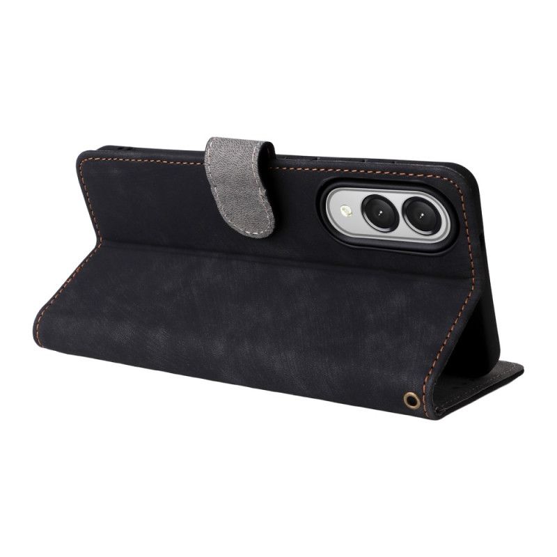 Kožený Kryt Samsung Galaxy S25 5g Edge Funkce Rfid S Páskem