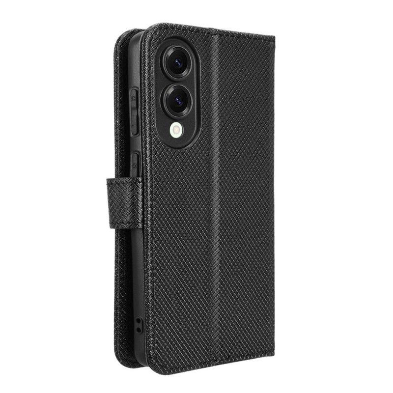 Kožený Kryt Samsung Galaxy S25 5g Edge Pásek S Tečkami