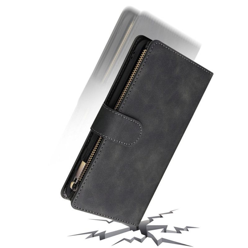 Kožený Kryt Samsung Galaxy S25 5g Edge Peněženka S Efektem Semiše