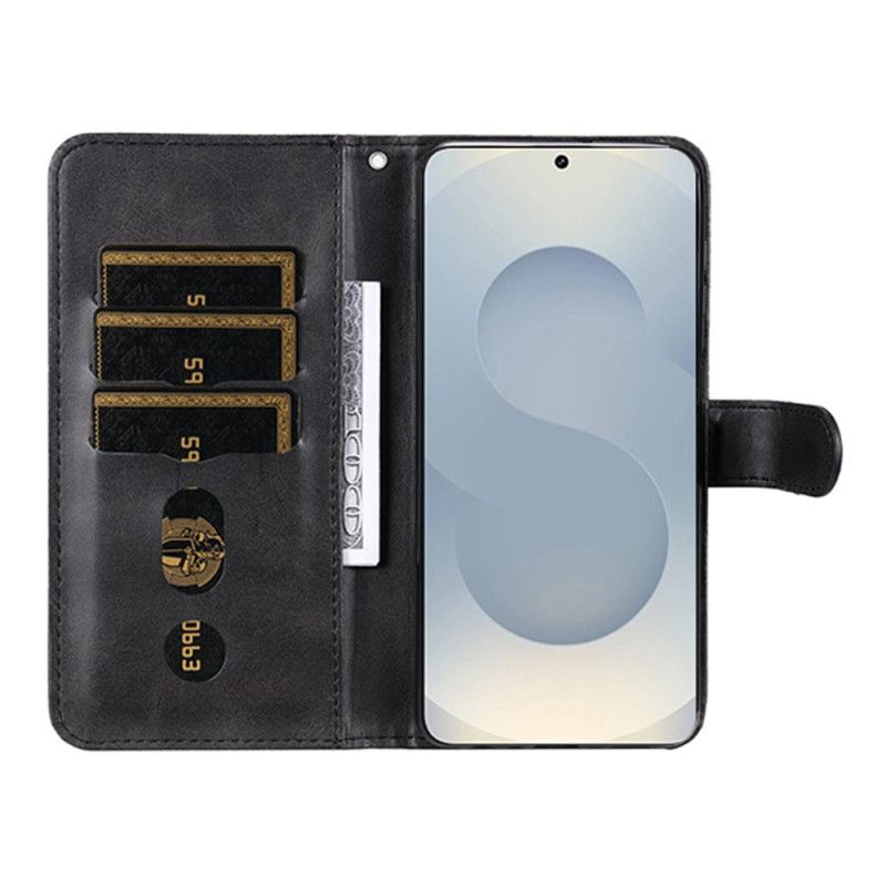 Kožený Kryt Samsung Galaxy S25 5g Edge Pouzdro Na Zip