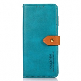 Kožený Kryt Samsung Galaxy S25 5g Edge Zlatá Spona Khazneh