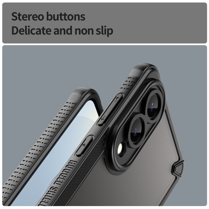 Kryt Na Samsung Galaxy S25 5g Edge Kartáčovaný Průsvitný Povrch