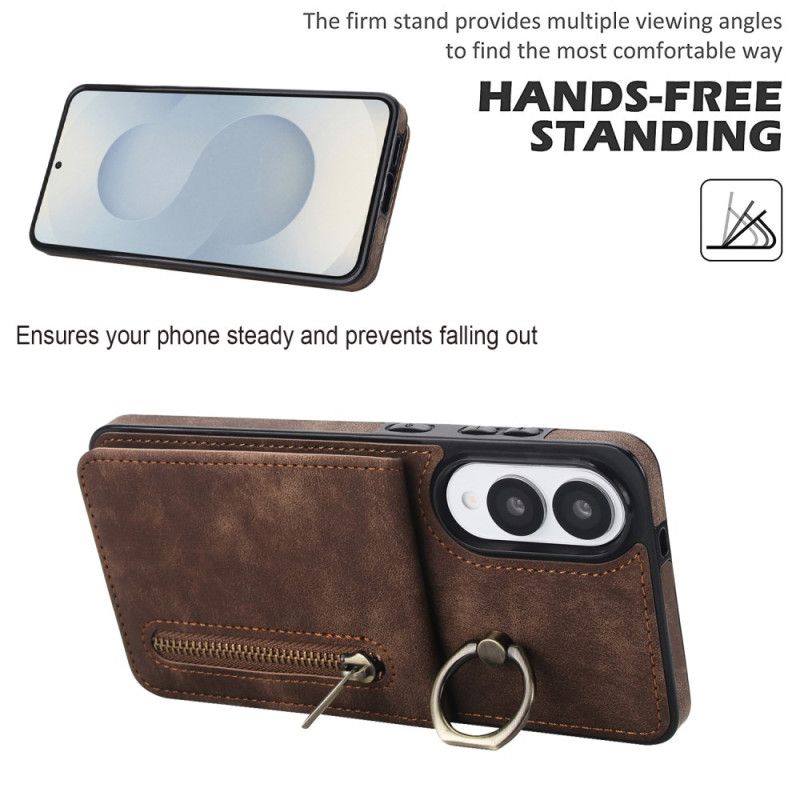 Kryt Na Samsung Galaxy S25 5g Edge Peněženka Na Zip A Technologie Rfid