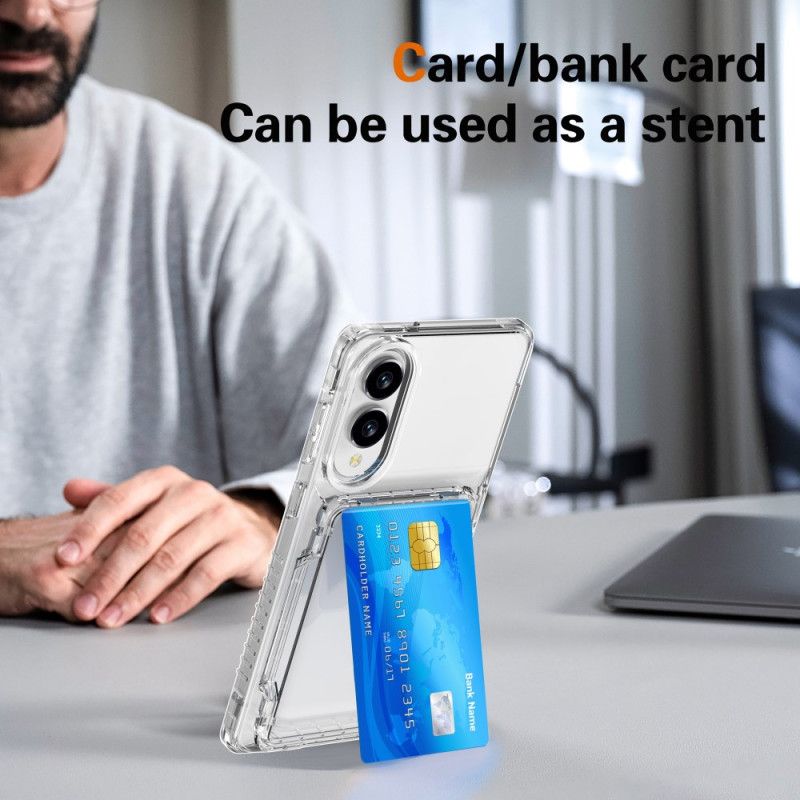 Kryt Na Samsung Galaxy S25 5g Edge Průhledný A S Držákem Na Karty