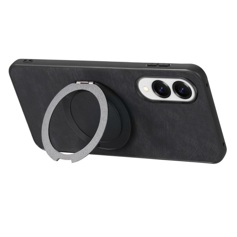 Kryt Na Samsung Galaxy S25 5g Edge Semišový Efekt S Otočným Stojánkem O