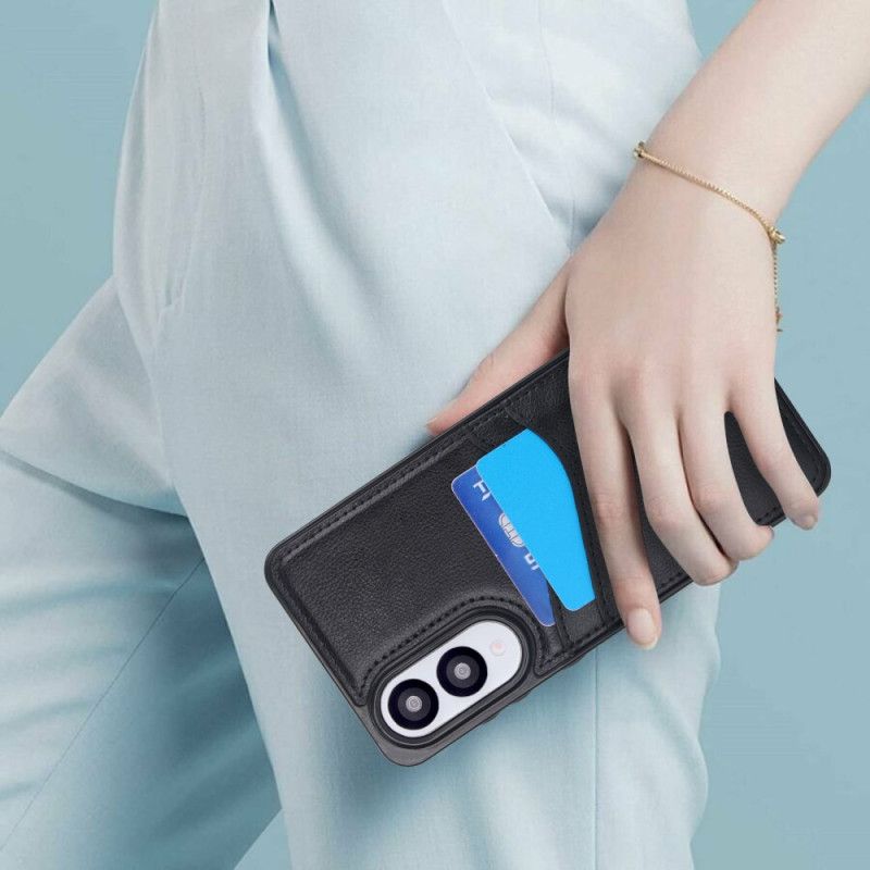 Kryt Samsung Galaxy S25 5g Edge Kožený Efekt S Kartou Držák