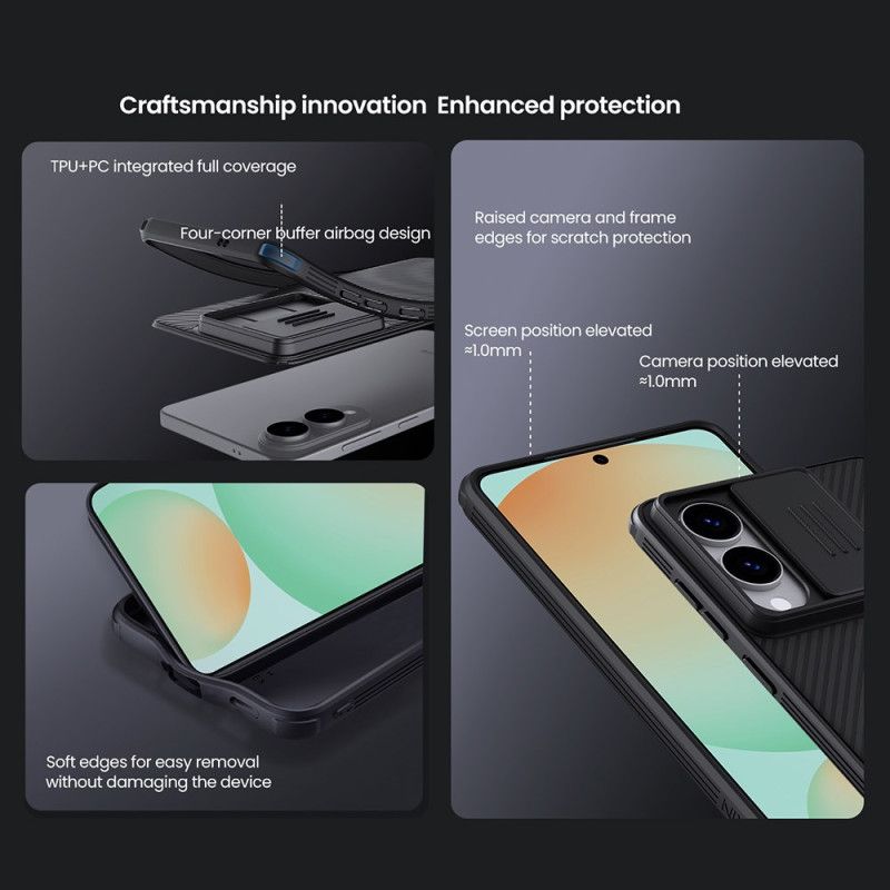 Kryt Samsung Galaxy S25 5g Edge Kryty Na Mobil Camshield Pro S Posuvným Krytem Fotoaparátu Nillkin