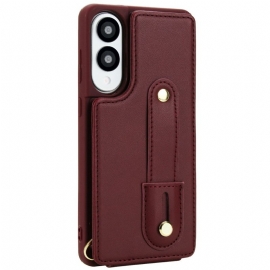 Kryt Samsung Galaxy S25 5g Edge Pouzdro Na Karty S Popruhem A Ramenním Popruhem