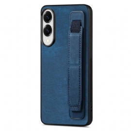 Kryt Samsung Galaxy S25 5g Edge Retro Styl Se Stojánkem A Poutkem Na Zápěstí