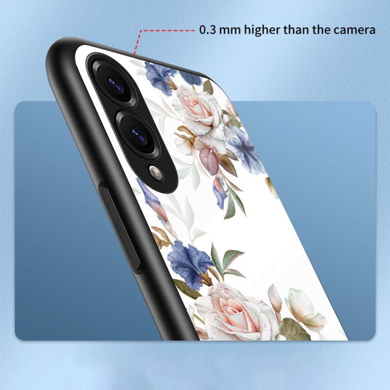 Kryt Samsung Galaxy S25 5g Edge Tvrzené Sklo Květinový Vzor