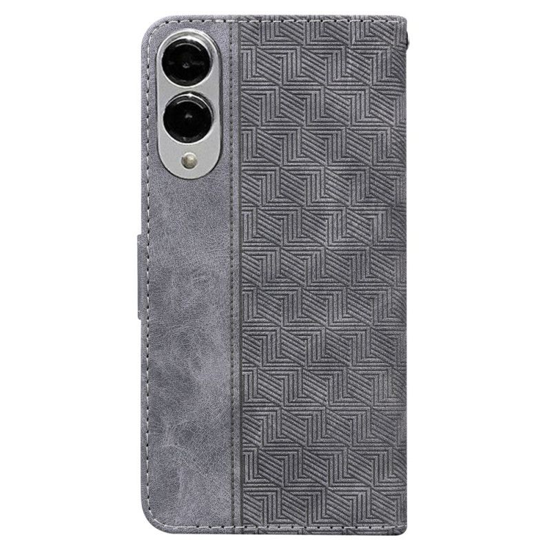 Peněženková Pouzdra Samsung Galaxy S25 5g Edge Kryty Na Mobil Tkaný Vzor