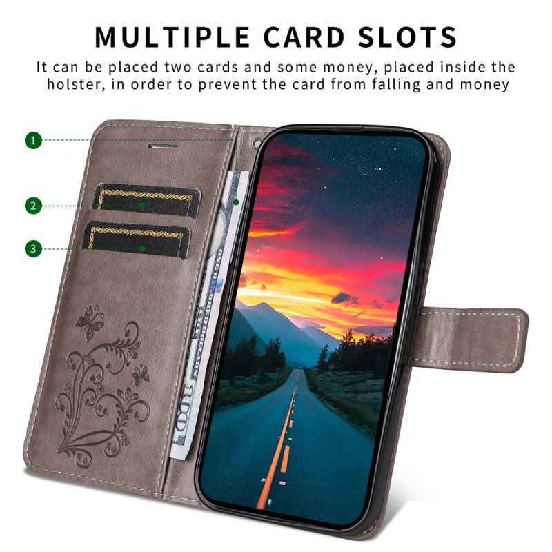 Peněženková Pouzdra Samsung Galaxy S25 5g Edge Kryty Na Mobil Vzor Obřího Motýla