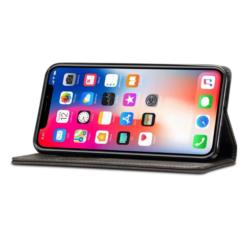 Flipové Pouzdro Na iPhone XR Kožené Pouzdro Kůže Ve Stylu Překlápění
