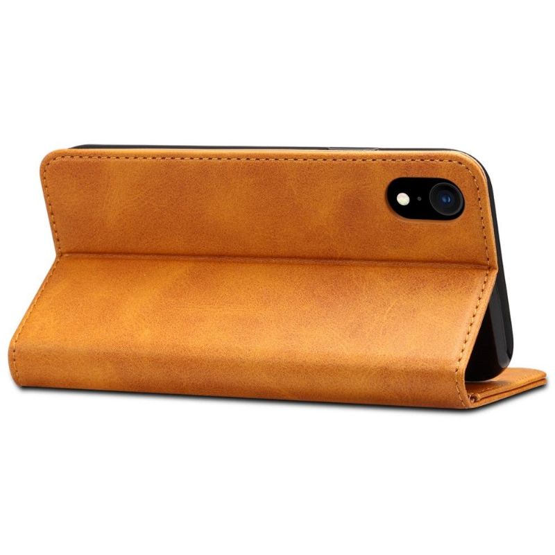 Flipové Pouzdro Na iPhone XR Kožené Pouzdro Kůže Ve Stylu Překlápění