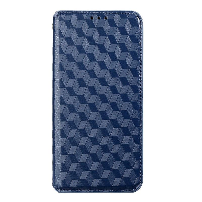 Flipové Pouzdro Na iPhone XR Kožené Pouzdro Návrh Geometrie