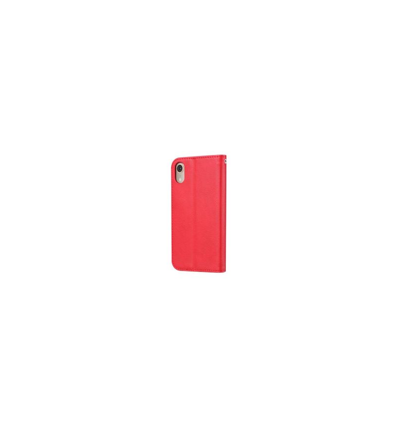 Flipové Pouzdro Na iPhone XR Kožené Pouzdro Na Stojan