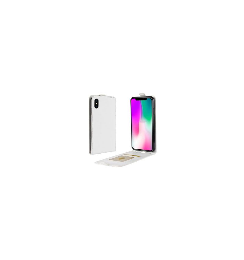 Flipové Pouzdro Na iPhone XR Kožené Pouzdro Vertikální Umělá Kůže