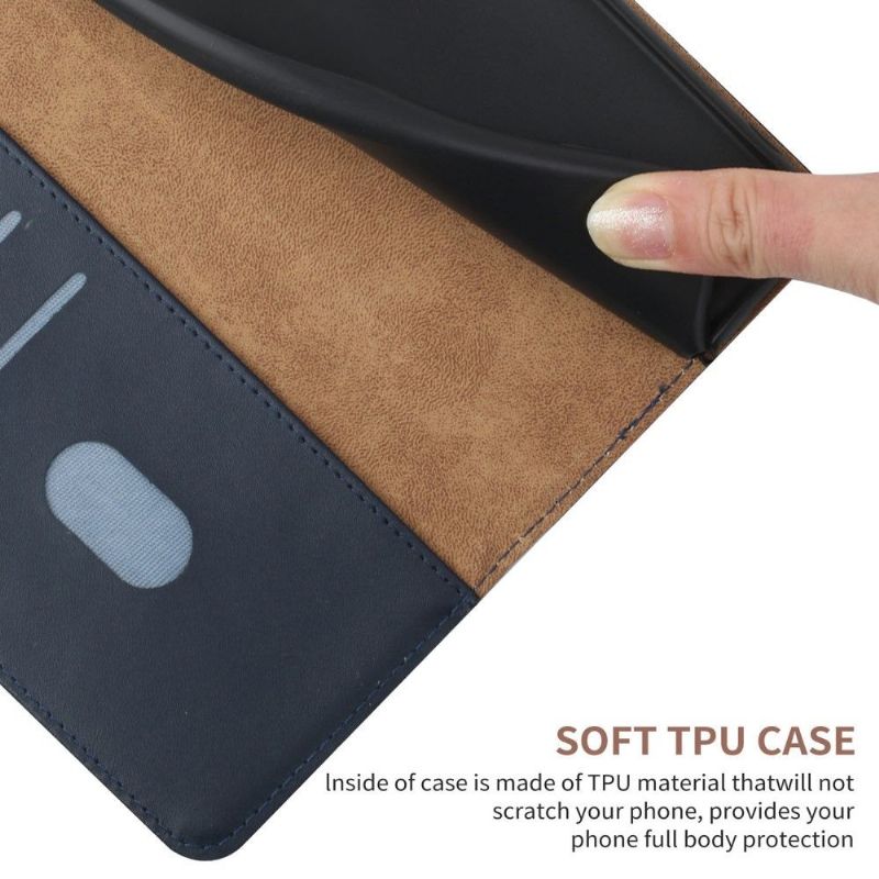 Flipové Pouzdro Na iPhone XR Kůže Hladká Na Dotek