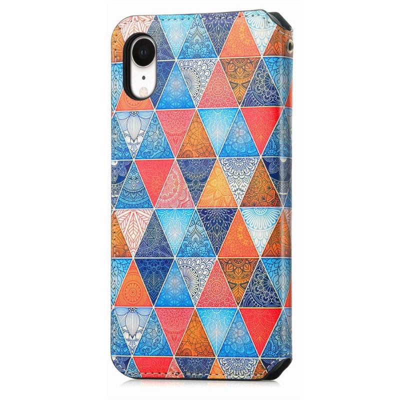 Flipové Pouzdro Na iPhone XR Mandalový Kaleidoskop