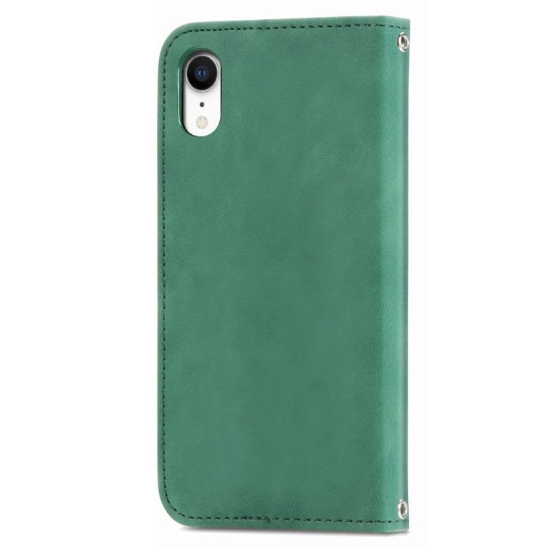 Flipové Pouzdro Na iPhone XR Obchodní Retro