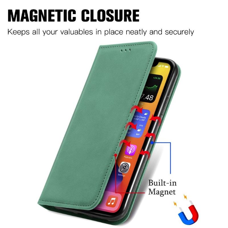 Flipové Pouzdro Na iPhone XR Obchodní Retro