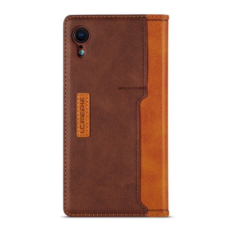 Kožené Pouzdro Folio Na iPhone XR Držitel Karty Le Clémentien