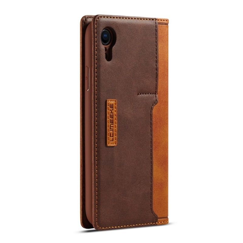 Kožené Pouzdro Folio Na iPhone XR Držitel Karty Le Clémentien