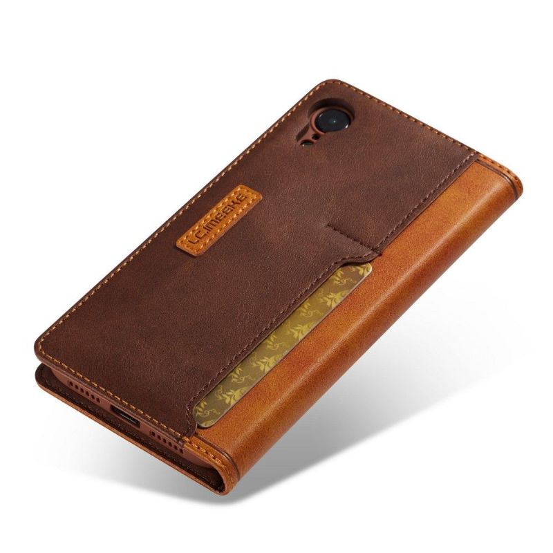 Kožené Pouzdro Folio Na iPhone XR Držitel Karty Le Clémentien