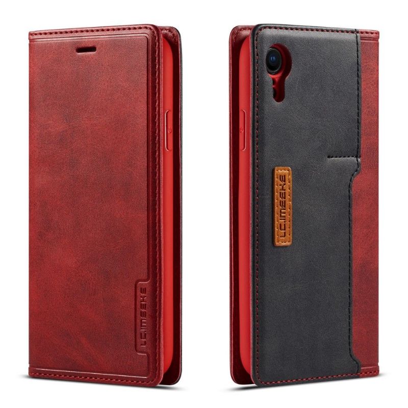 Kožené Pouzdro Folio Na iPhone XR Držitel Karty Le Clémentien
