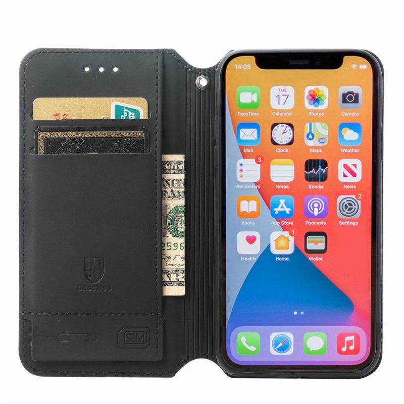 Kožené Pouzdro Na iPhone XR Duhový Oblak